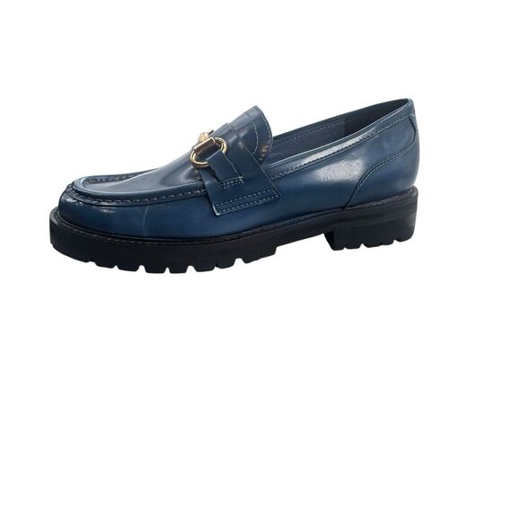 Steve Madden Women's  Blue Patent Horsebit Mistor Loafer Sz 8 - Picture 8 of 16